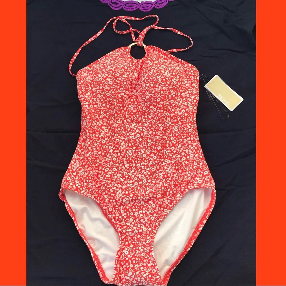 Michael Kors Shadow Floral One-Piece Swimsuit